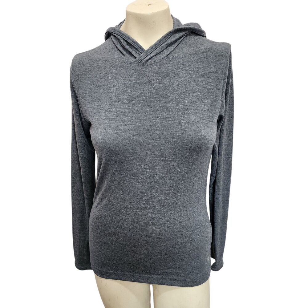 HUK Gray Lightweight Hooded Long Sleeve Performance Top‎ Women’s Small